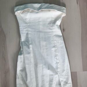 White grad mini dress!